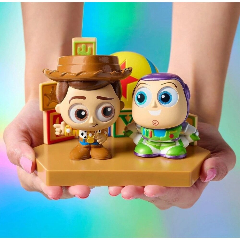 NEW Disney Doorables Grand Entrance Pixar TOY STORY Buzz & Woody 3" Figure Set - Picture 2 of 11